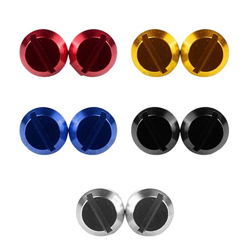 Bouchons de trou noir bleu boulon CNC alliage d'aluminium support de rétroviseu - Afbeelding 3 van 15