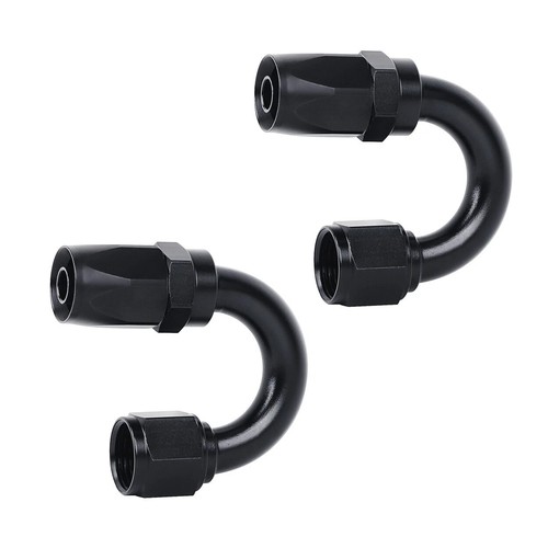 2Pcs AN6/AN8/AN10/AN12 Swivel Hose End Fitting Adapter Oil/Fuel/Gas Hose Line - Foto 24 di 27