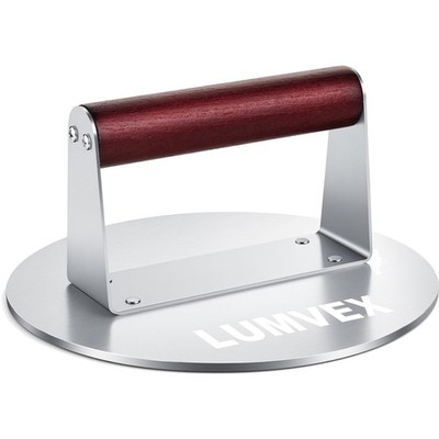Edelstahl Burgerpresse 16 cm Smash Burgerpresse, Profi Burgerpresse, Grillzub...