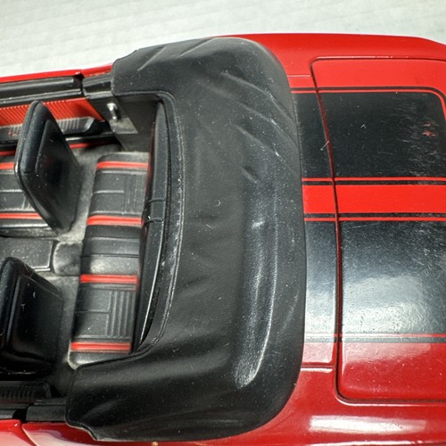 JADA BTM 1967 CHEVY CAMARO 1:24 RED WITH BLACK STRIPE CONVERTIBLE Custom Wheels - Picture 8 of 21