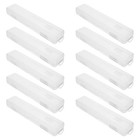  10 Pcs Toothbrush and Toothpaste Travel Case Clear Small Containers Plastic
