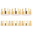  NUOLUX 12pcs Golden Crown Hats Child Crown Birthday Celebration Baby Shower Hat