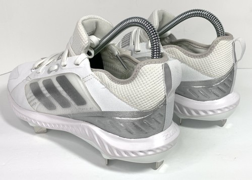 Adidas PureHustle Metal Women's Softball Baseball Cleats FV9038 White Size 7.5 - Picture 2 of 8