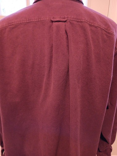 Mens Lands End Sz. 4XL/Tall 20-20 1/2 Long Sleeve 100% Cotton Shirt Maroon - Bild 6 von 11