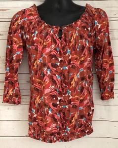 red boho shirt