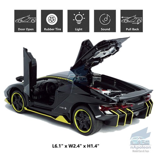 1/32 Lamborghini Centenario LP770-4 Model Car Diecast Toy Vehicle Collection Kid - Picture 2 of 12