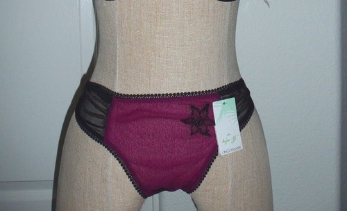 OnGossamer FEVER PASSION FLOWER Black Pink Mesh HIP G Thong - M/L  - Picture 2 of 5