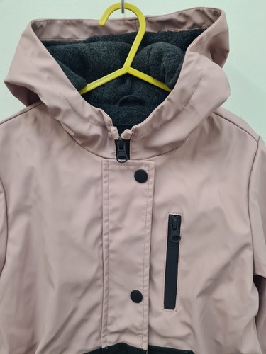 Primark Girls Pink Hooded Lined Rain waterproof Jacket Age 5-6 Years - Picture 2 of 5