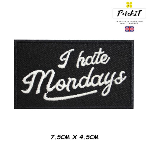 Words Slogan Letters Biker Patch to Iron/ Sew on, Embroidered Cloth Patch/Badge - Picture 74 of 100