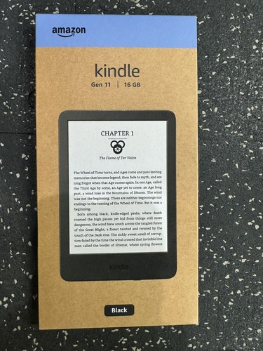 Amazon Kindle 11TH GEN - 16GB Wi-Fi 6.8 in 2024 - Black -