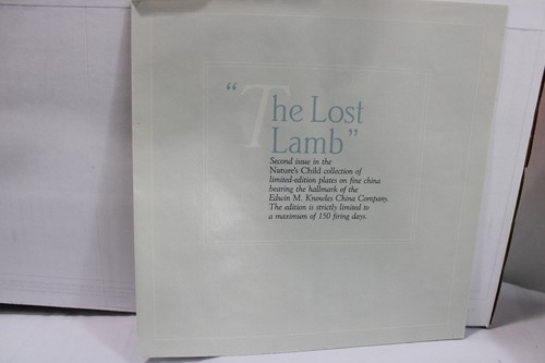 Placa Mimi Jobe 1990 ~The Lost Lamb~ 2ª edición "Nature Childs Collection" certificado de autenticidad - Imagen 9 de 14