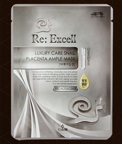 Paquete de mascarilla de caracol Re:Excell Premium/25 ml blanqueamiento y lifting 2 tipos 8/12/20/30 un. - Imagen 12 de 15