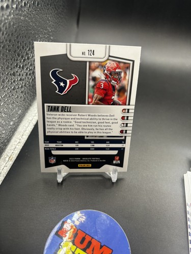 2023 PANINI ABSOLUTE FOOTBALL SILVER FOIL ROOKIE #124 TANK DELL TEXANS - Picture 2 of 2