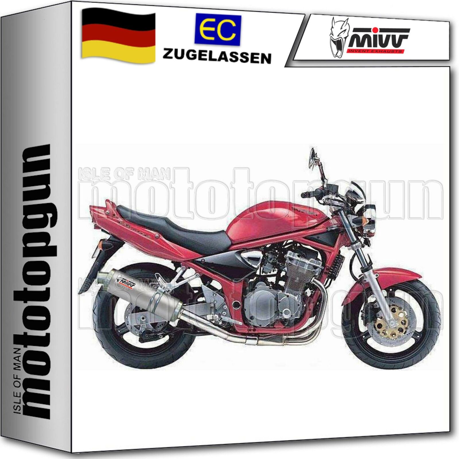 MIVV AUSPUFF HOM OVAL SUZUKI GSF 600 BANDIT 2003 03 2004 04
