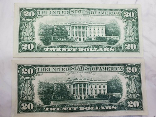 1969 $20.00 Twenty Dollar Bills 4 Notes 1969, A,B,C VERY GOOD CONDITION CRISP - Picture 6 of 7