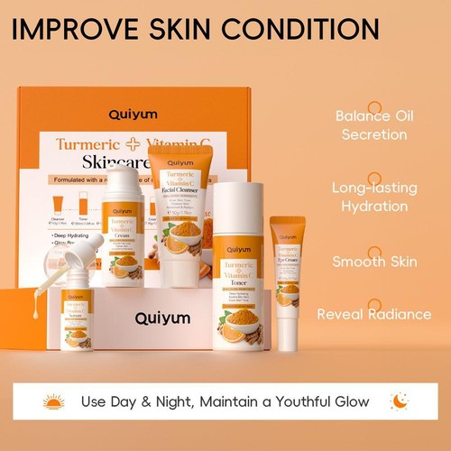 5pcs Turmeric Skin Care Set Facial Acne Cleansing Cream Temeric Cream Shrin U9Z3 - Bild 15 von 20