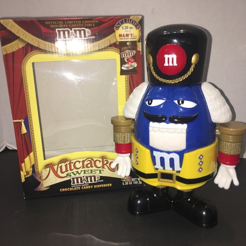 M&Ms blau Nussknacker Süßigkeitenspender süßer Urlaub Weihnachten limitierte Auflage - Bild 3 von 6