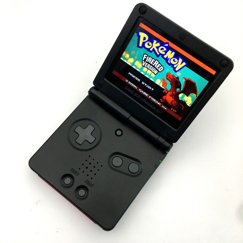 Black 10 Levels Backlight V2 IPS LCD Screen Game Boy Advance SP GBA SP Console - Picture 4 of 12