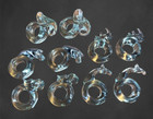Ngwenya Glass African Animal Napkin Rings SET OF 10 Safari Kingdom Of Swaziland