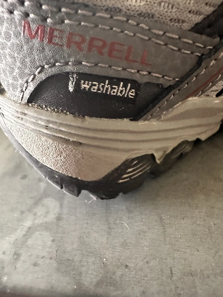 Merrell Boy Trail Quest Jr. Zapatos de senderismo de cuero y malla Foto 2 de 4