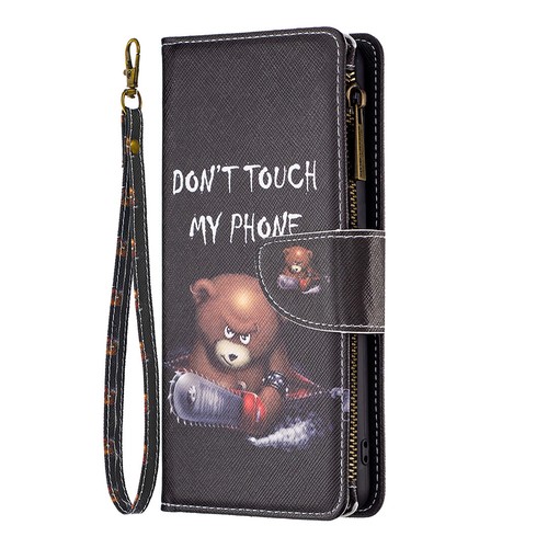 Luxury Leather Zipper Purse Flip Card Phone Case For Samsung S20 S21 S22 S23FE - Picture 8 of 15