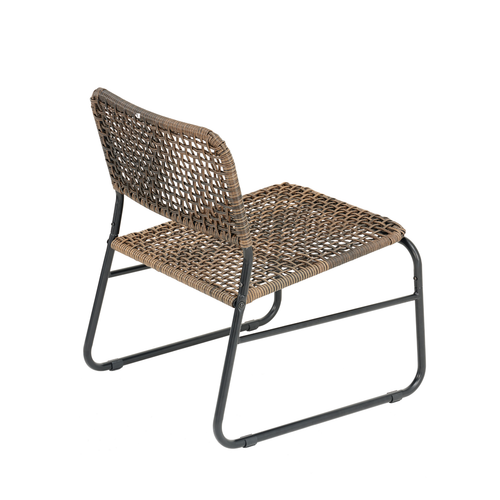 Patio Furniture Set 3 Piece Mixture Pattern PE Rattan Steel Frame And Modern Rou - Picture 10 of 12