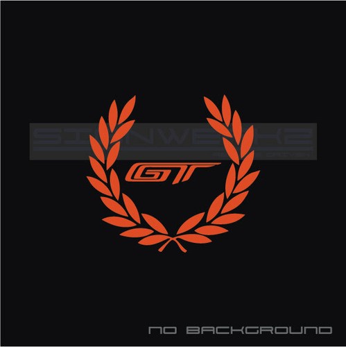 Ford GT Wreath Decal Sticker logo New GT Mustang Pair - Bild 5 von 9