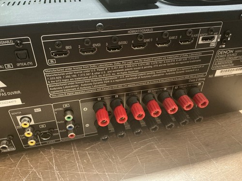 Denon AVR-1912 7.1 Ch Network AV Receiver HDMI Dolby DTS with Remote - Bundle - Picture 13 of 16
