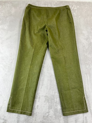 Philosophy Di Alberta Ferretti Pants Women Sz 10 US Trouser Green Made in ITALY - Picture 9 of 14