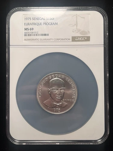 1975 Senegal S150F Eurafrique Program NGC MS69 Pop 4/0