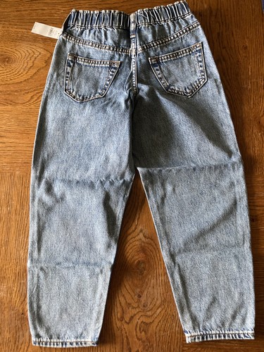 Gap Girls High-Rise Crop Barrel Blue Jeans Medium Wash Size 7 - Picture 4 of 9