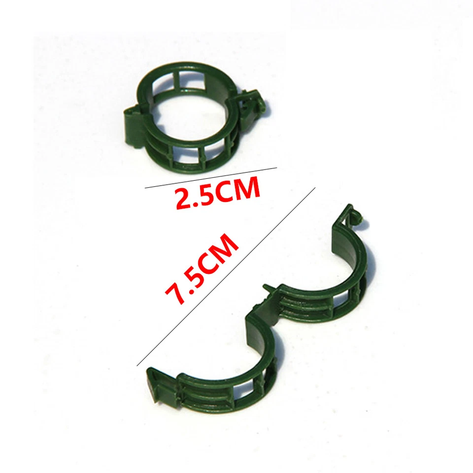 Садовые поддерживающие зажимы для растений овощей и томатов шпагат 25 мм 100-500 шт. - Изображение 2 из 4