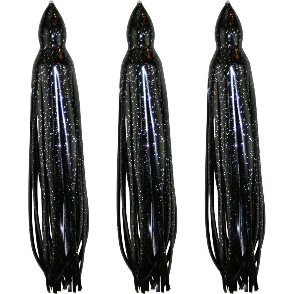 3 Pack 5.5/" to 8.5/" Octopus Squid Hoochie Replacement Skirt Blue