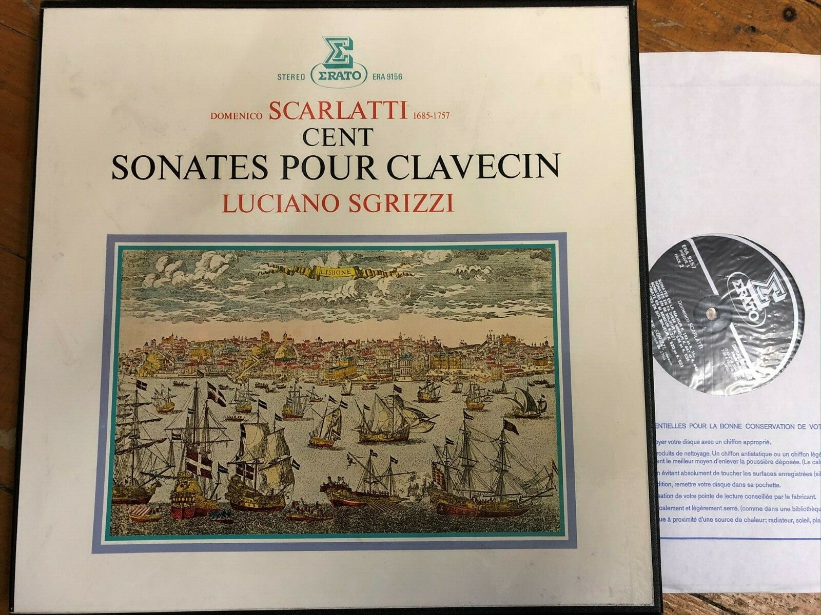 ERA 9156 Scarlatti Cent Sonates pour Clavecin / Sgrizzi / 6 LP box set