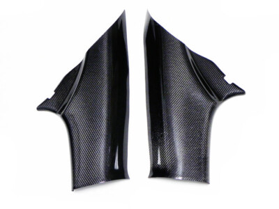 For Evolution 10 Glossy Carbon Fiber AirBag Seatbelt Cover Trim Body Kits
