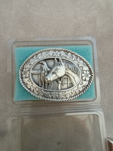 Siskiyou Belt Buckle Cowboy Western Horse 1991 - Gem Siskiyou Belt Buckle Cowboy Western Horse 1991 - Gem