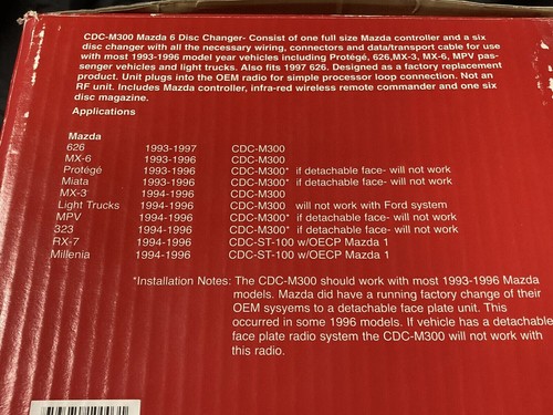 New OE Conekshunn 6 Disc CD Changer + Controller Cdc-300 N300 Nissan And Others - Picture 4 of 7