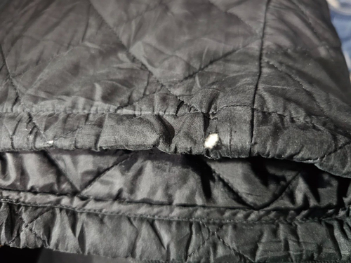 *HOT Men's BARBOUR @ CHEALSEA SPORTS QUILT CORDUROY Collar Zipper BLACK Jacket S - Picture 10 of 15