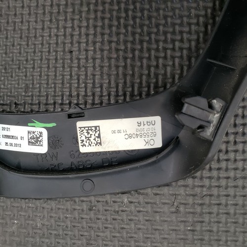 12-16 BMW 328i Steering Wheel Cover Trim Panel Black OEM 62558350 - Picture 4 of 5