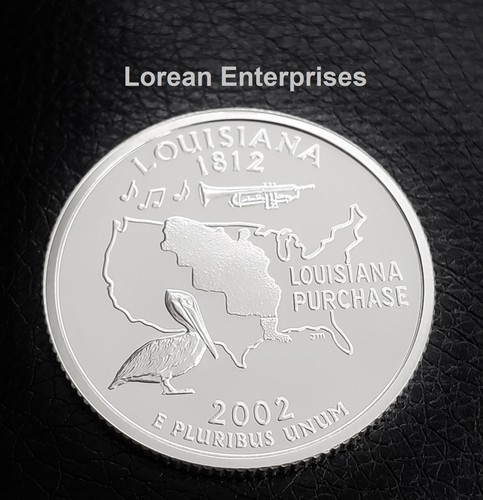 2002 S Statehood Quarter-Louisiana- 90% SILVER ✼PROOF✼
