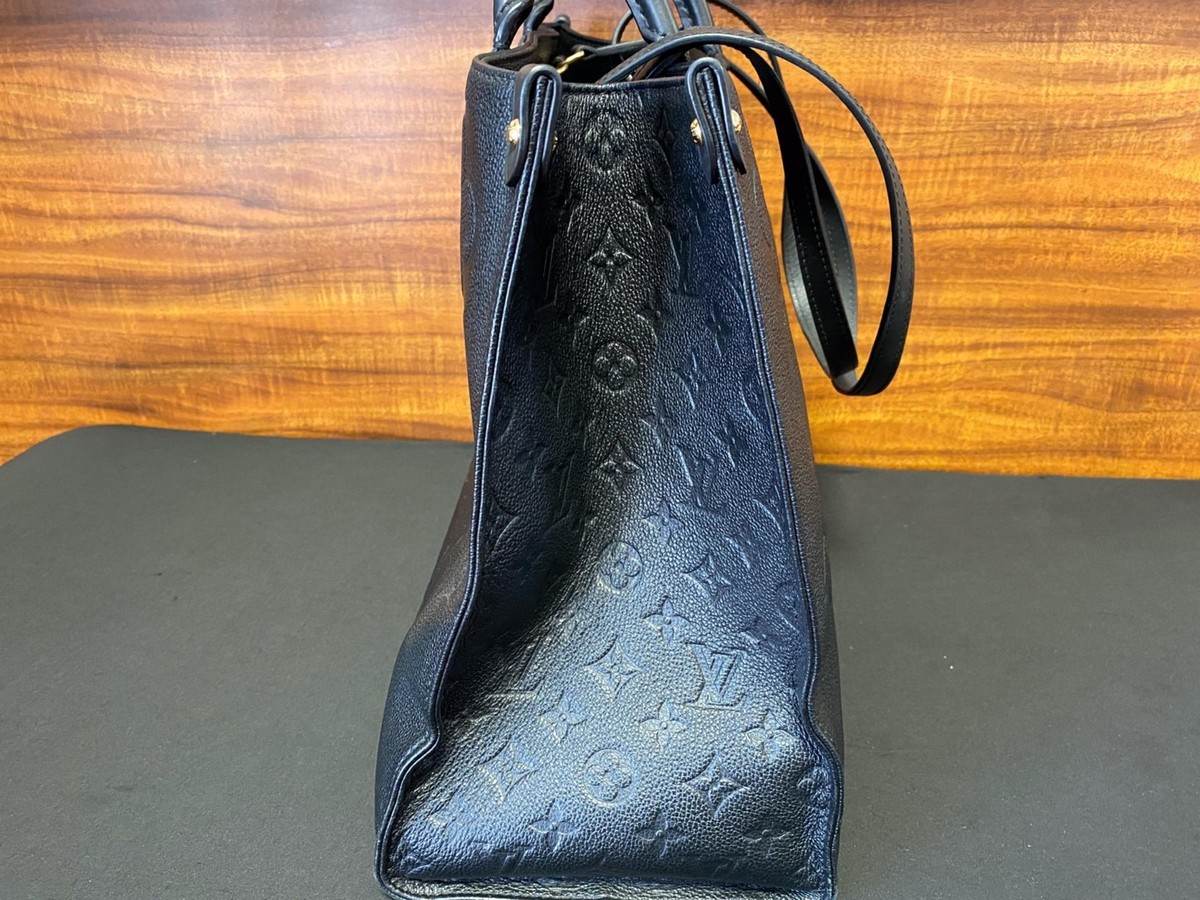 Louis Vuitton Black Monogram Giant Empreinte Leather Onthego GM Tote Bag