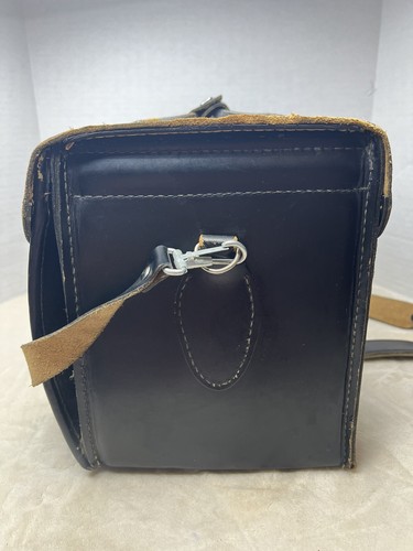 1960s Vintage Vanguard Perrin Made In USA Top Grain Cowhide Camera Case - Picture 11 of 24