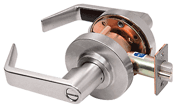 CRL D30PRVBN Brushed Nickel Privacy Heavy-Duty Grade 1 Lever Lockset - Picture 3 of 3