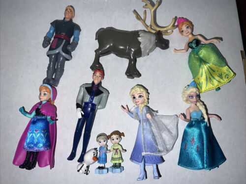 Lot of Assorted Disney Frozen figurines lot of 10 - Picture 1 of 6