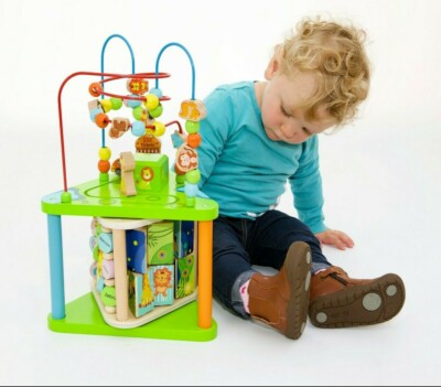 wooden musical activity centre