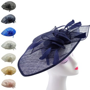 Large Elegant Feather Hair Hat Fascinator Headband Clip Wedding Royal Ascot Race Large Elegant Feather Hair Hat Fascinator Headband Clip Wedding Royal Ascot Race