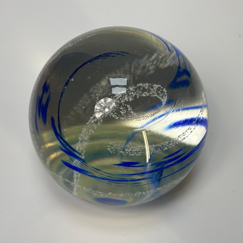 Caithness Art Glass of Scotland Rhythm n Blues Glass Paperweight - Picture 5 of 8