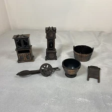 Vintage Durham Industries Metal Miniatures & Doll House Furniture