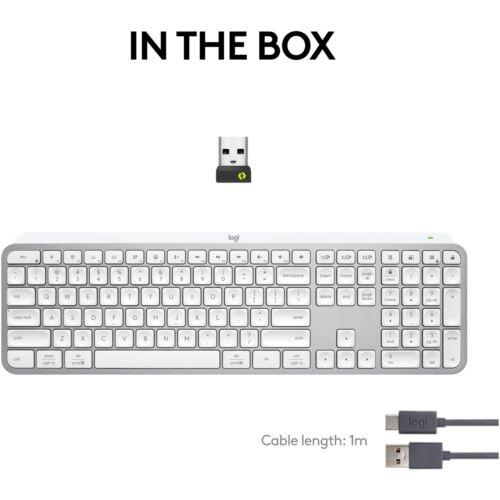 Logitech MX Keys S wireless keyboard, Lighting, 2.4GHz&Bluetooth, US INTL Layout - Picture 3 of 3