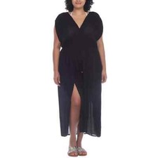 Raviya Women's Sleeveless Front Slit Swim COVER-UP Maxi Dress SIZE 2X NEW